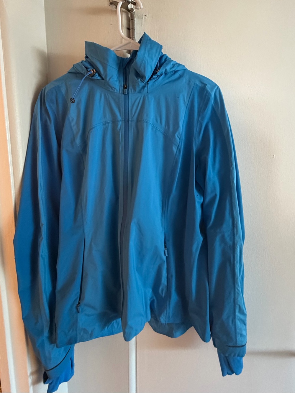 lululemon athletica Lightweight Blue Hooded Athletic Jacket